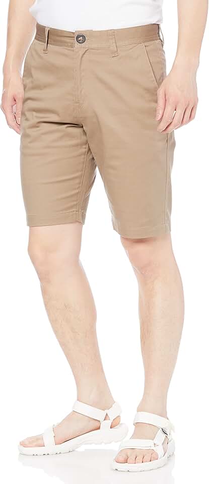 Men's 21-inch Khaki Chino Shorts, Size 36