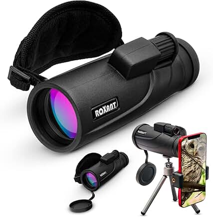 10x42 High Definition Monocular with Phone Adapter and Tripod