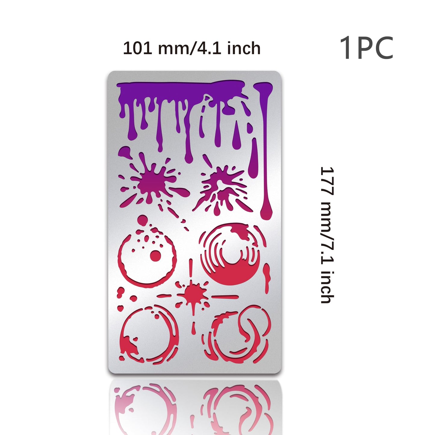 Stainless Steel Painting Kit with Stencils and Bookmarks