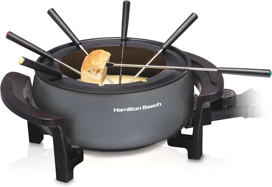 12-Cup Electric Fondue Pot with Temperature Control