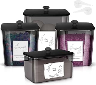 Laundry Detergent and Dryer Sheet Storage Set