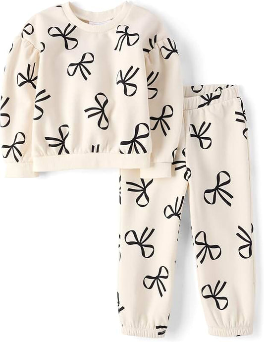 Baby Girl and Toddler Long Sleeve Shirt and Pants Set