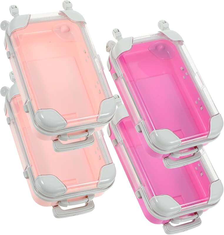 Four-piece portable makeup travel case set