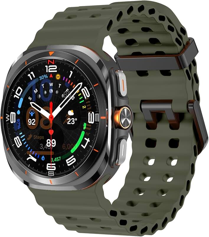 Adjustable Sport Silicone Watch Band for 47mm Watches