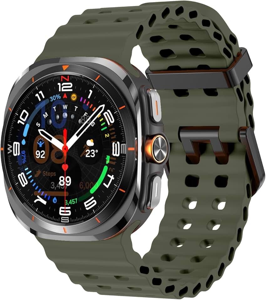 Adjustable Sport Silicone Watch Band for 47mm Watches