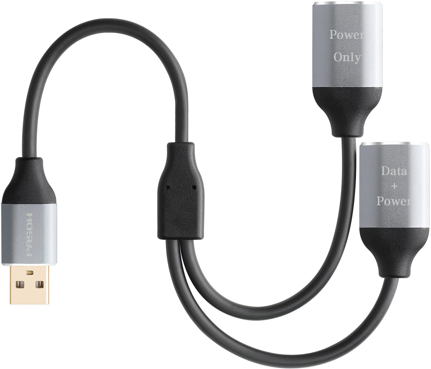 USB 2.0 Splitter Cable for Data and Charging