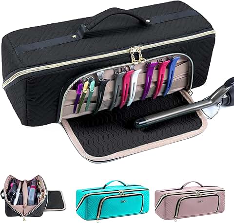 Large Travel Hair Tools and Makeup Organizer Bag