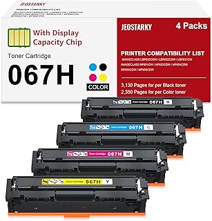 Canon 067H Toner Cartridge Set for Color Printers