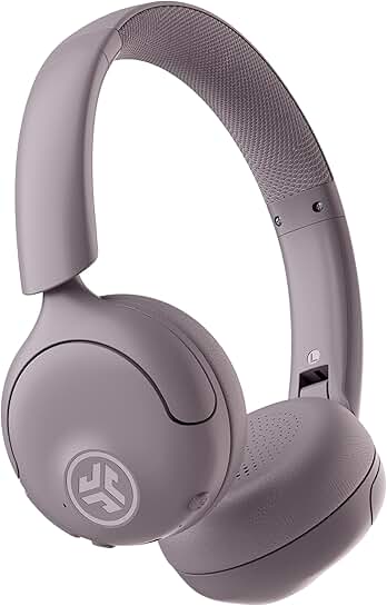 Wireless Mauve Headphones with Noise Cancelling and Comfort
