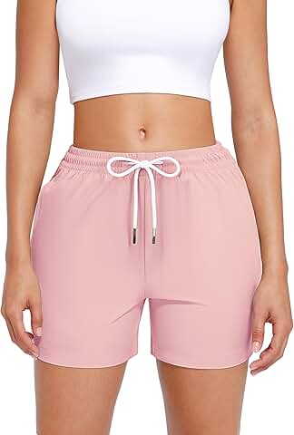 Women’s Versatile Casual and Workout Shorts with Pockets