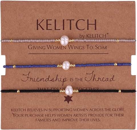 Three Natural Pearl Bracelets for Women