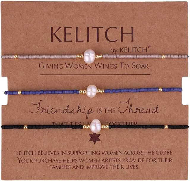Three Natural Pearl Bracelets for Women