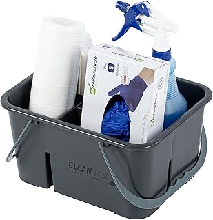 Professional Cleaning Caddy with Handle, 4 Compartments