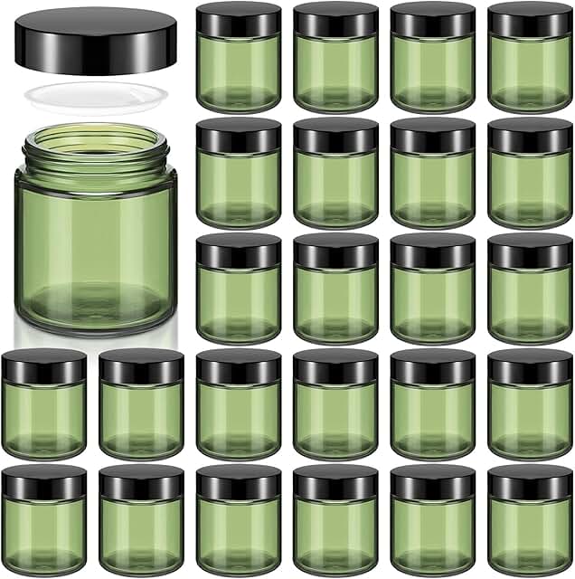 24 Pack 4 oz Glass Jars with Lids for Storage