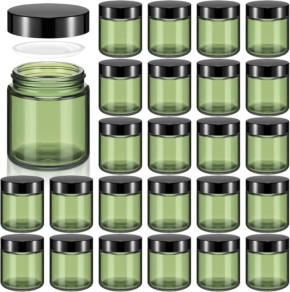 24 Pack 4 oz Glass Jars with Lids for Storage