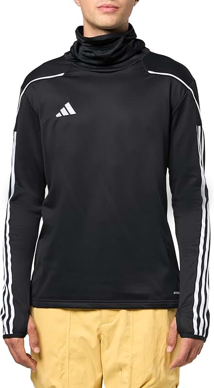 Men's Black Tiro 23 League Warm Top, Medium