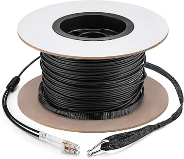 500ft OM3 LC to LC Multimode Armored Fiber Optic Cable