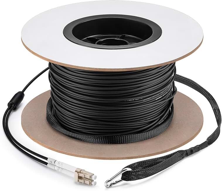 500ft OM3 LC to LC Multimode Armored Fiber Optic Cable