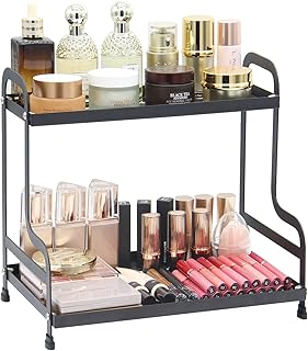 Two-Tier Metal Shelf for Bathroom and Kitchen Storage
