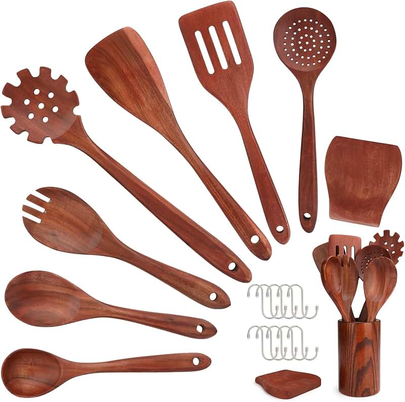 15-Piece Silicone Kitchen Utensil Set with Holder