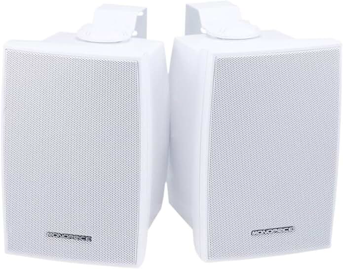 Waterproof 5.25-Inch 2-Way Indoor/Outdoor Speakers, White