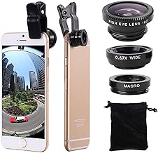 3-in-1 Phone Camera Lens Kit for Wide, Macro, Fisheye