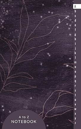 Alphabetical Notebook with A to Z Tabs and Dark Purple Cover