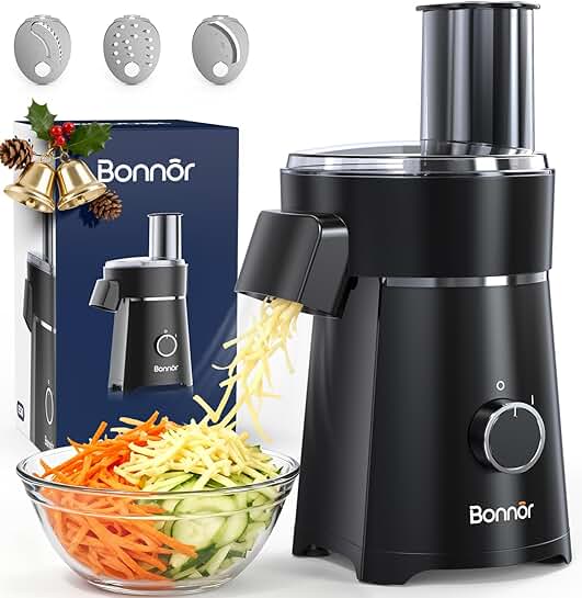 Electric Cheese Grater and Vegetable Slicer with Chopper