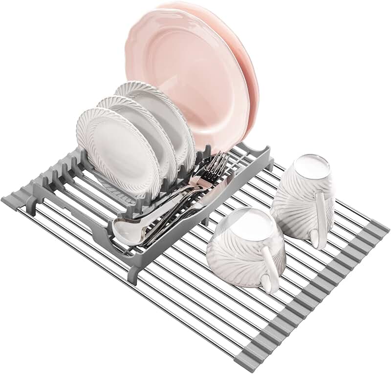 Large Cleaning Organizer with Handle in Ivory-Grey
