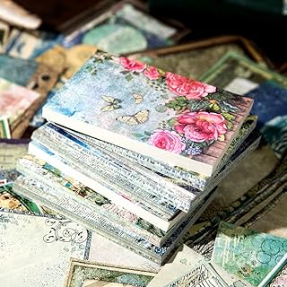 480pcs Vintage Scrapbook Paper for Journaling and Crafts
