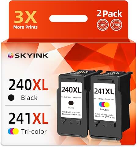 Black and color ink cartridge set for PIXMA printers