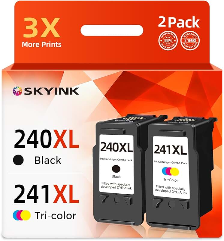 Black and color ink cartridge set for PIXMA printers
