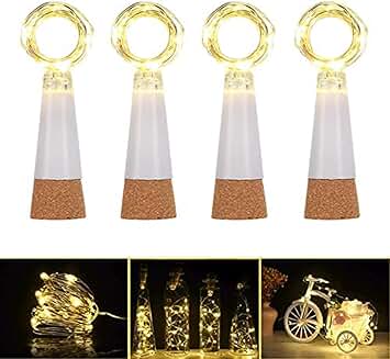 Rechargeable USB Bottle Cork Fairy Lights for Parties and Holidays