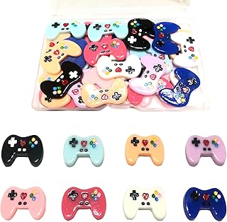 40 Gaming Controller Resin Charms for Crafts and Decor