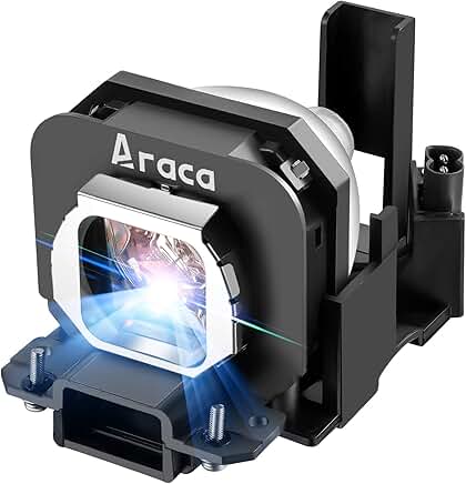 Replacement projector lamp with housing for PT-AX200U and AX100U