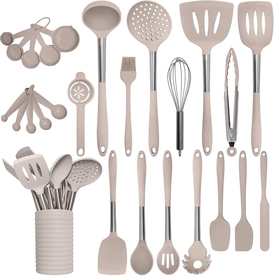 26-Piece Heat-Resistant Silicone Kitchen Utensil Set