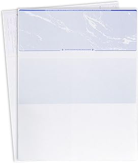Business Check Paper, 100 Sheets, Security Features