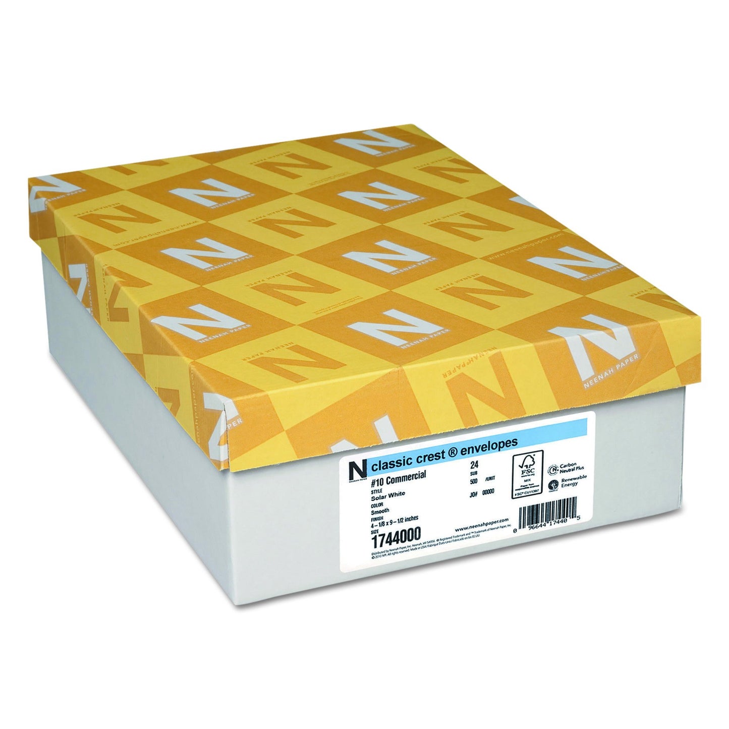 White #10 Envelopes, 4 1/8 x 9 1/2, 500-pack