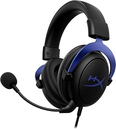 Blue gaming headset