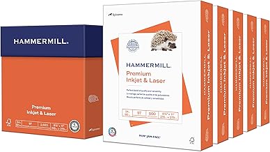 Premium 24 lb Inkjet and Laser Printer Paper, 8.5 x 11, 5 Reams