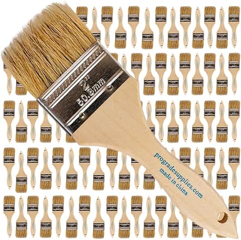 96-Pack 2-Inch Chip Paint Brushes for Various Uses