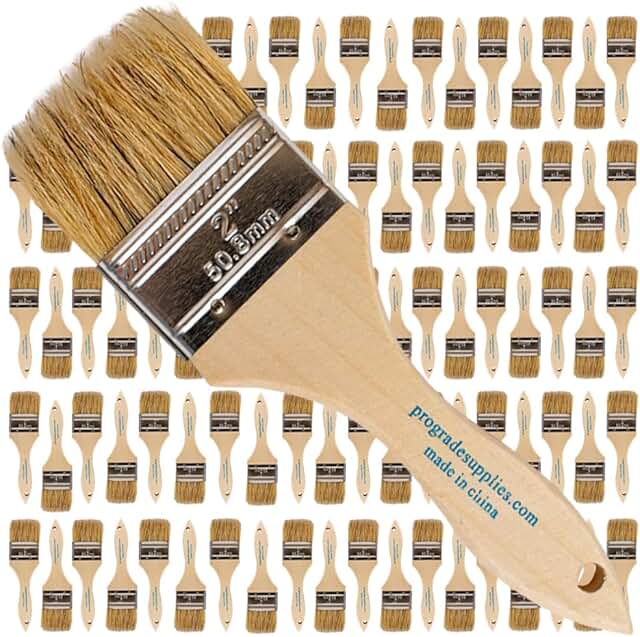 96-Pack 2-Inch Chip Paint Brushes for Various Uses