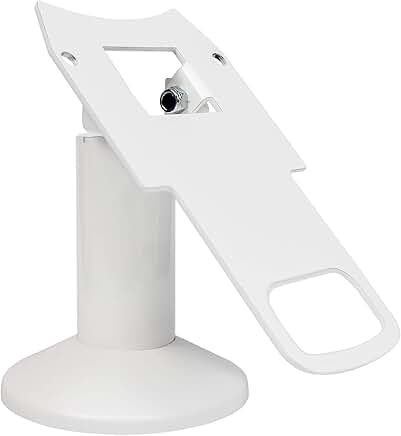 Swivel and Tilt Clover Mini Terminal Stand in White