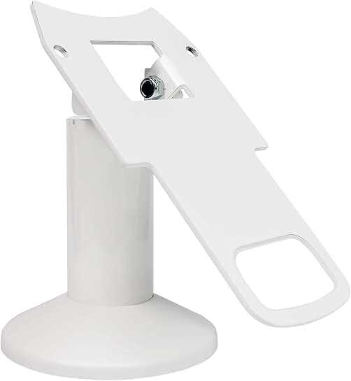Swivel and Tilt Clover Mini Terminal Stand in White
