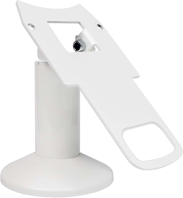 Swivel and Tilt Clover Mini Terminal Stand in White