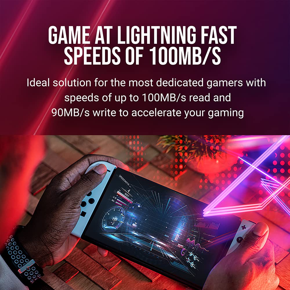 XLR8 512GB Gaming Class 10 U3 V30 microSDXC Flash Memory Card - 100MB/s, Class 10, U3, V30, A2, 4K UHD, Full HD, UHS-I, micro SD