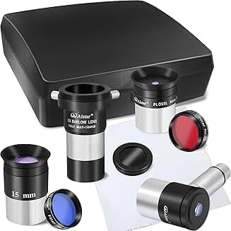 8-Piece Telescope Accessory Kit with Illuminated Eyepiece