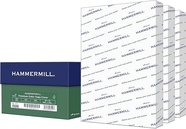 White 100 lb Cardstock, 19 x 13, 3 Pack