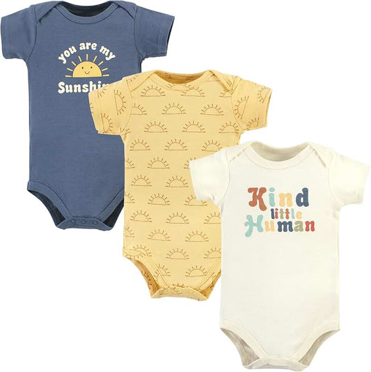 Unisex Baby Cotton Bodysuits Pack of 3