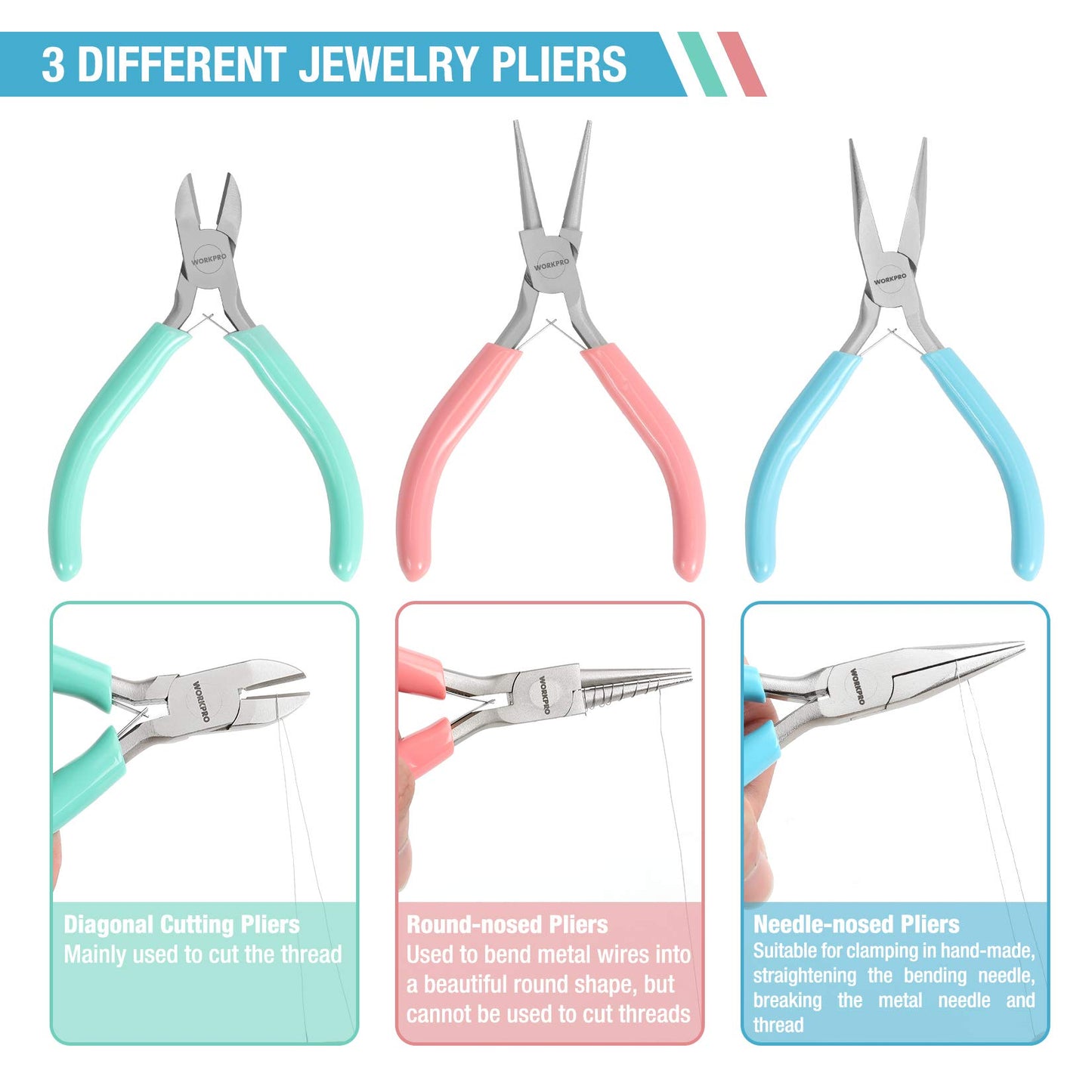 Jewelry Making Pliers and Tools Kit with Case